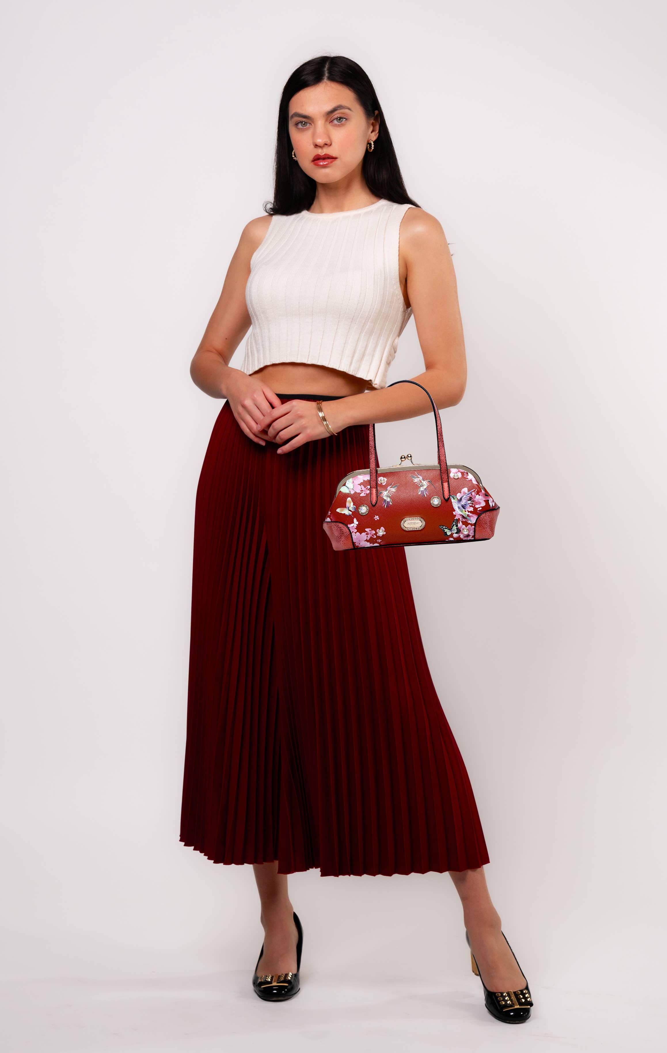 Brangio (Italy) Company Inc. - Wholesale Crossbody Bag - Women's - Brangio Italy Floral & Hummingbird Crossbody Bag11