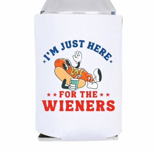 Here for the wieners can sleeve for wholesale by Kelabels