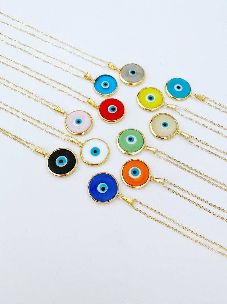 Evileyefavor - Wholesale Pendant/Charm Necklace - Evil Eye Necklace, Glass Murano Pendant, Lucky Charm Necklace, Handmade4