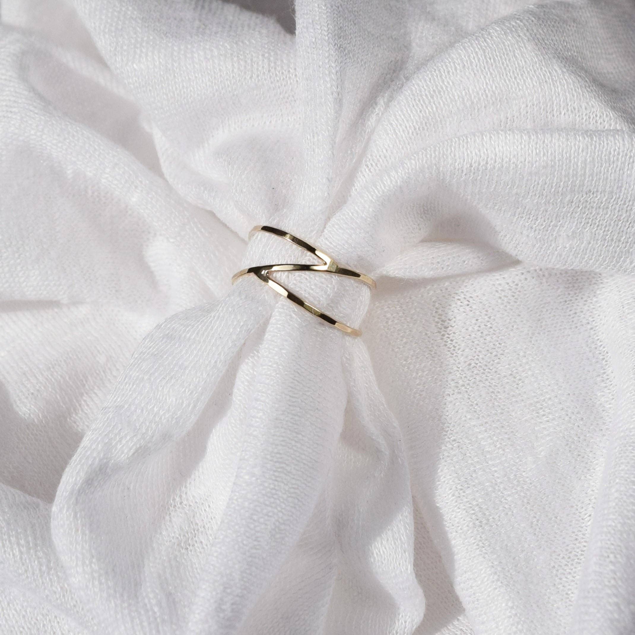 MUKA studio - Wholesale Band/Stacked Ring - Silver Wave Ring2