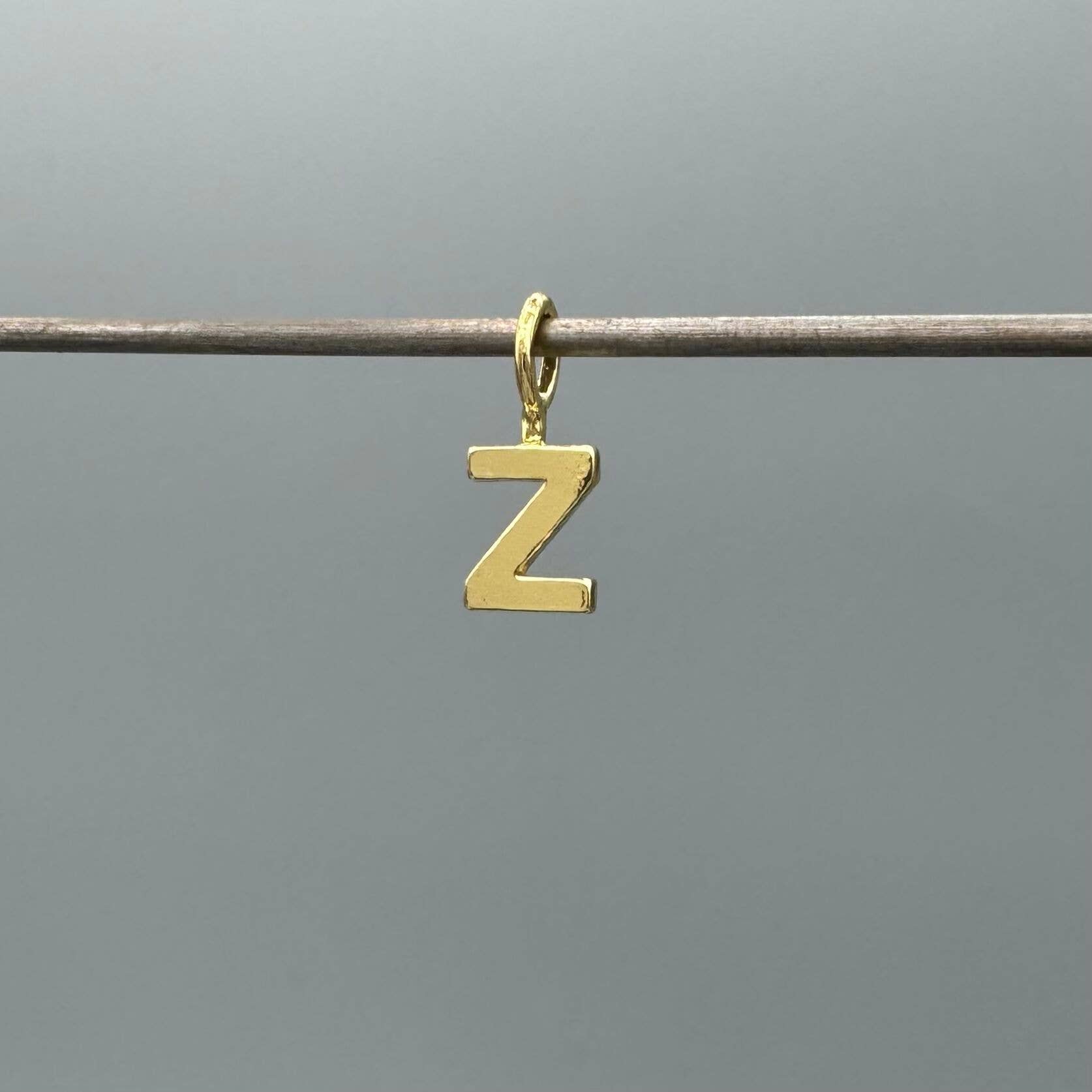 Something Silver - Wholesale Individual Charm/Pendant - Perfect Little Block Letter Initial Charm25