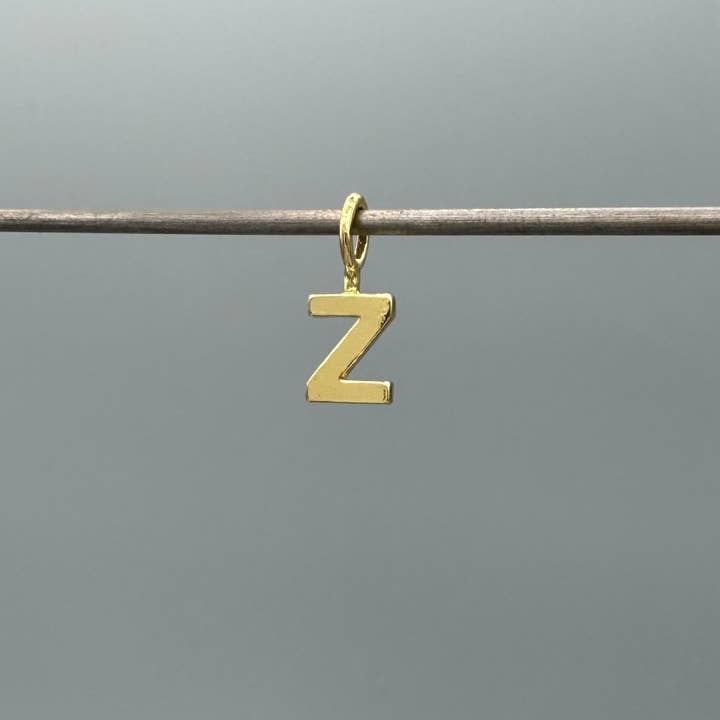 Something Silver - Wholesale Individual Charm/Pendant - Perfect Little Block Letter Initial Charm25