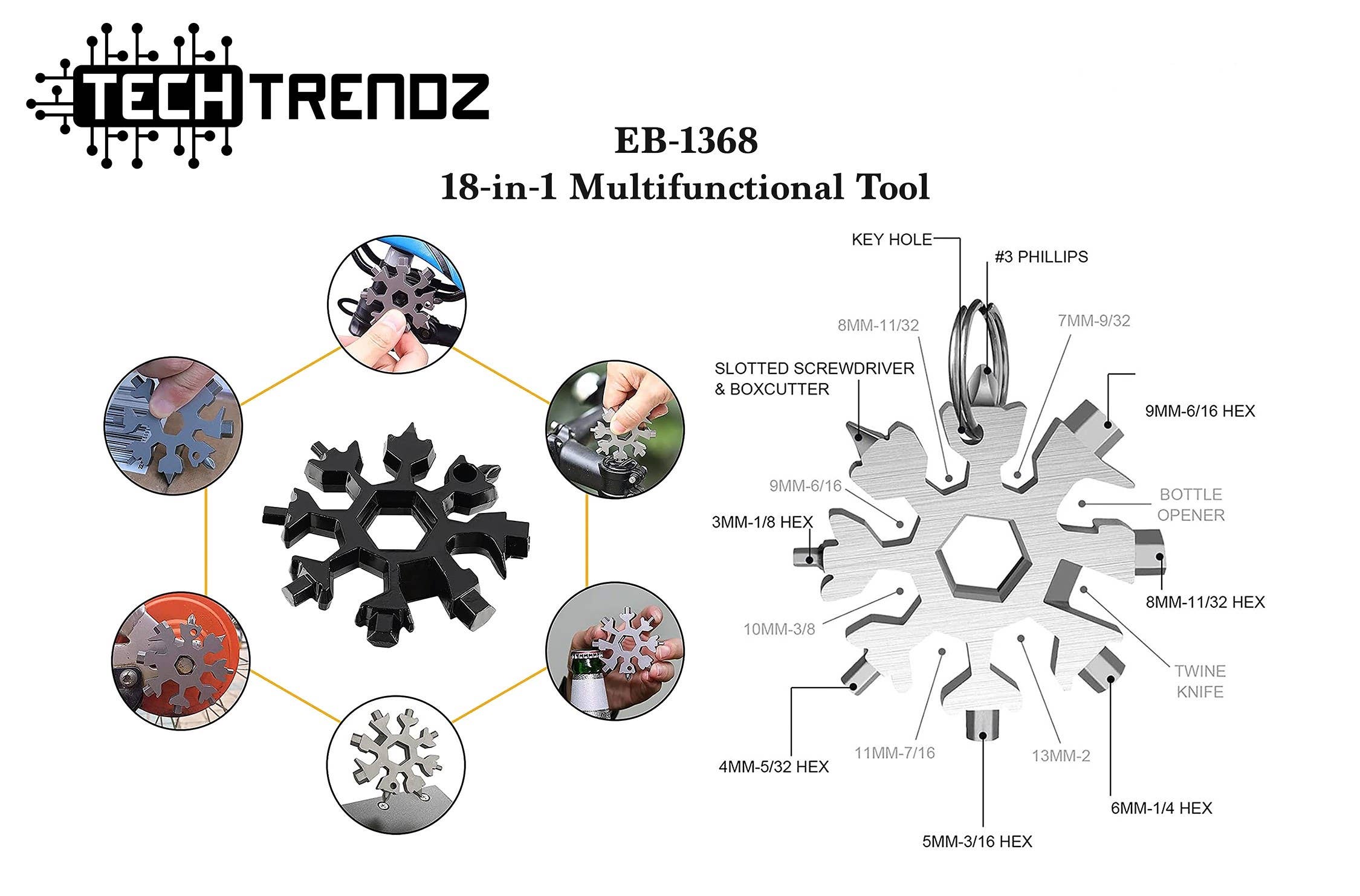 Tech Trendz - Wholesale Handig hulpmiddel - 18-in-1 multifunctioneel gereedschap1