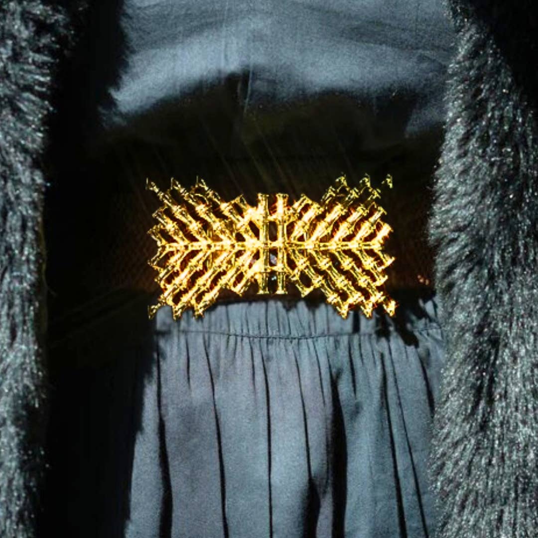 Garland Bags - Wholesale Belt Buckle - Women's - Crisscross Bamboo Interchangeable Belt Buckle