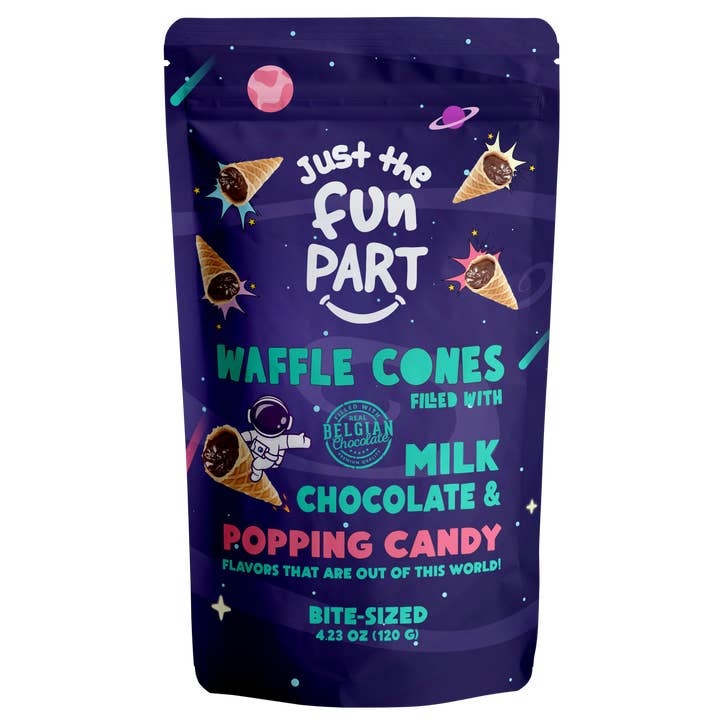 Just the Fun Part - Wholesale Chocolate Covered Sweets - Just the Fun Part-Milk Chocolate & Popping Candy