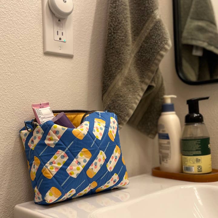 Popsicle Quilted Makeup Bag for wholesale by Cholla Street Studios