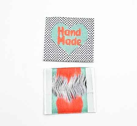 L’Étiquette Home Couture - Wholesale Craft Sewing Kit - Woven Label to Sew: Hand Made - FLUO2