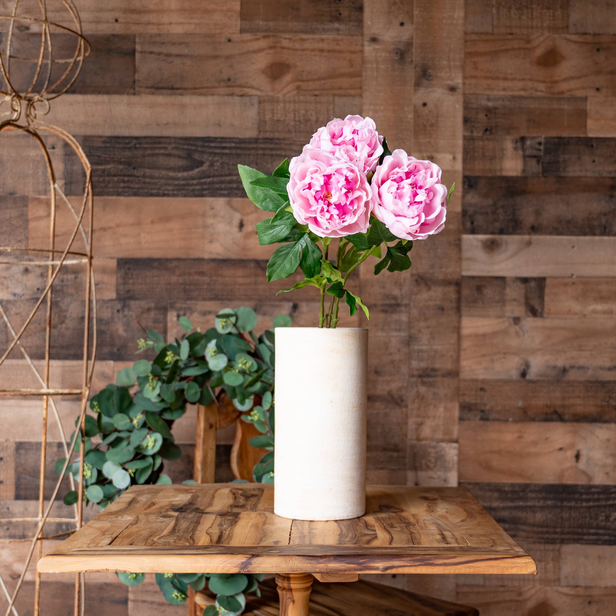 Mills Floral Company - Vendita all'ingrosso Fiori finti - Real Touch, stelo di peonia rosa, 23 pollici1