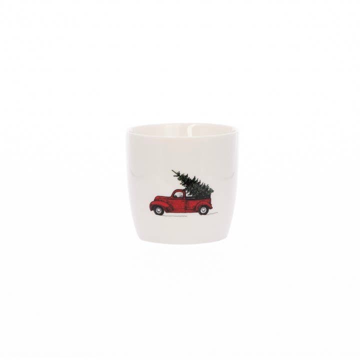 mug white driving home for christmas - 9x9cm - 300 ml pour la vente par Sögne - France