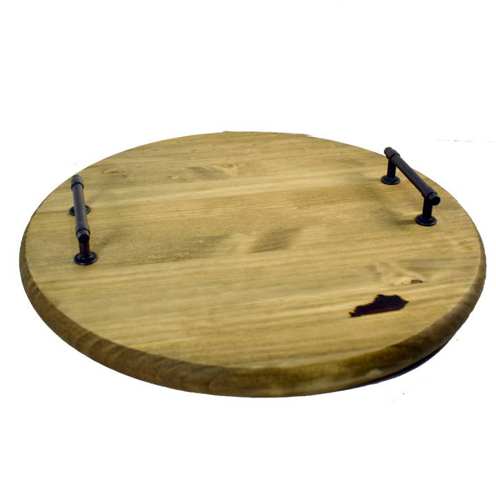 Large Round Tray with Kentucky Shape for wholesale by Layne Wilson