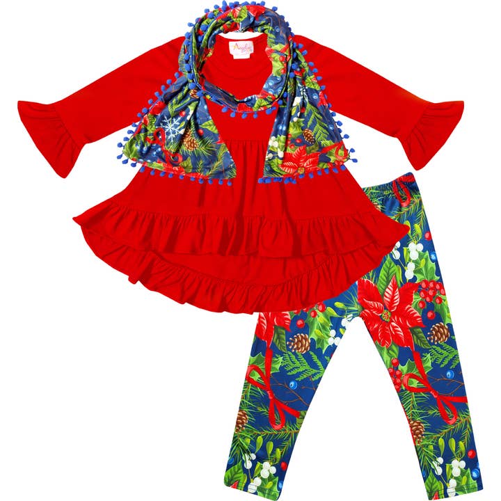 Angeline Kids - Wholesale Top & Pant Set - Kids - 50pcs Lot NWT Christmas Outfits & Shirts Wholesale Bulk 1