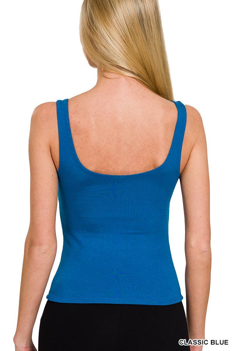 Vanilla Monkey - Wholesale Tank Top - Women's - Rayon Double Layered V-neck Tank Top6