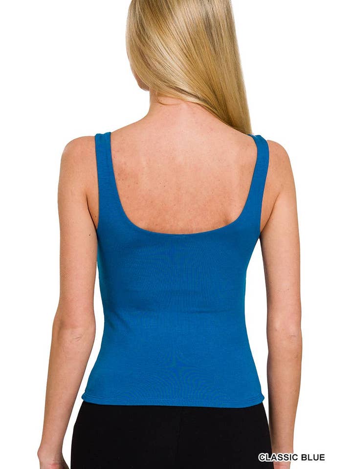 Vanilla Monkey - Wholesale Tank Top - Women's - Rayon Double Layered V-neck Tank Top6