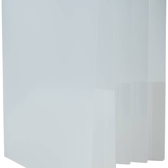 JAM Heavy Duty Plastic Folders, 10 Pocket, Clear, 72/PK for wholesale by JAM PAPER