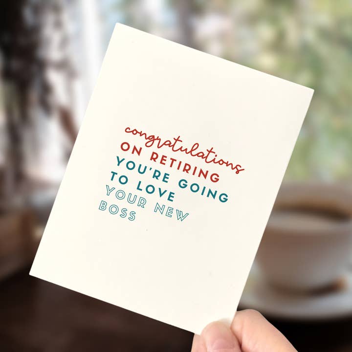 Age-Friendly Vibes - Wholesale Retirement Card - You're Going To Love Your New Boss, Retirement Card1