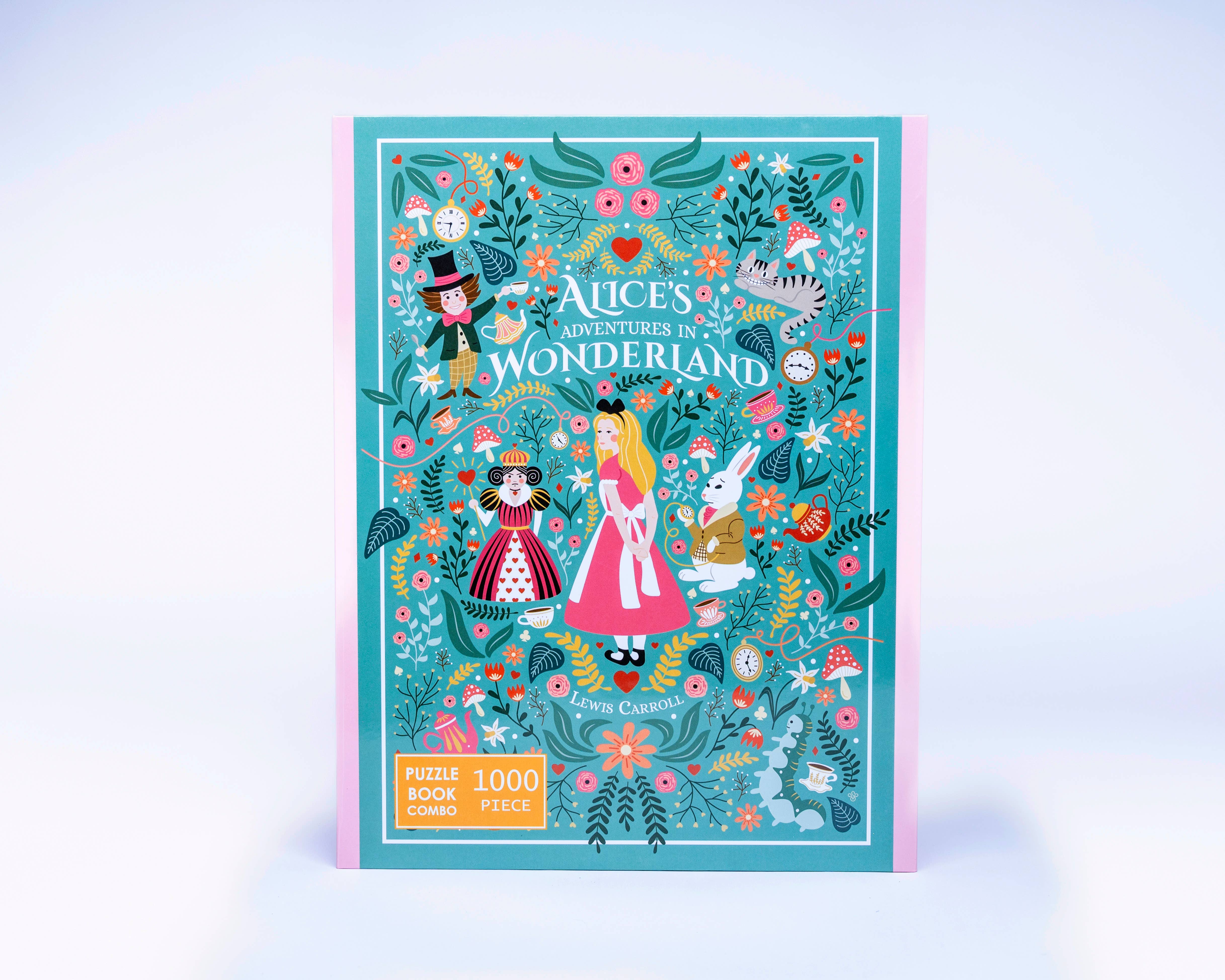 Bookworm Puzzle - Wholesale Puzzle - Adult - Alice in Wonderland 1000 Piece Puzzle Book Set Puzzle Gift 3