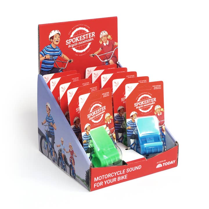 Kit espositore P.O.P. (12 pezzi assortiti) per la vendita all'ingrosso da parte di Spokester