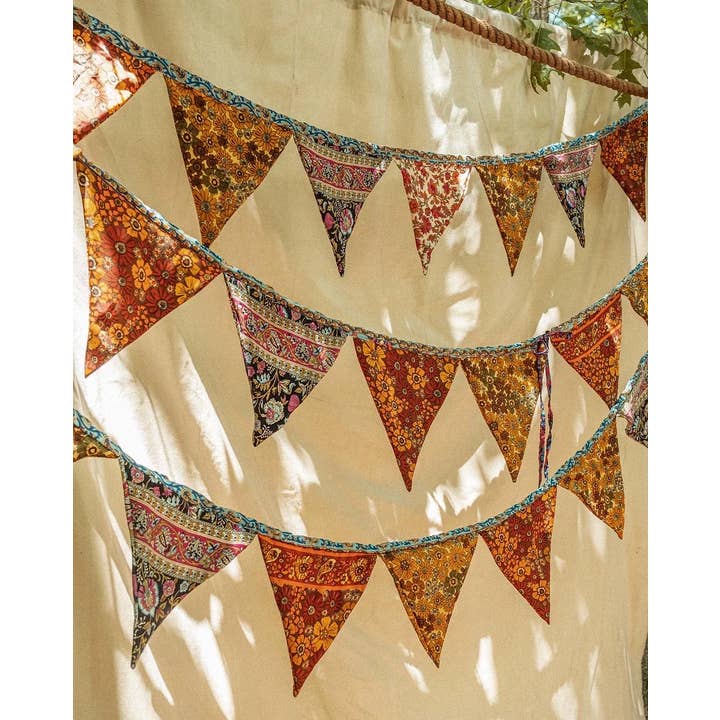 Gardenbelle Shop - Wholesale Flag - Recycled Hippie Boho Pennant Flags, Bohemian Decor1