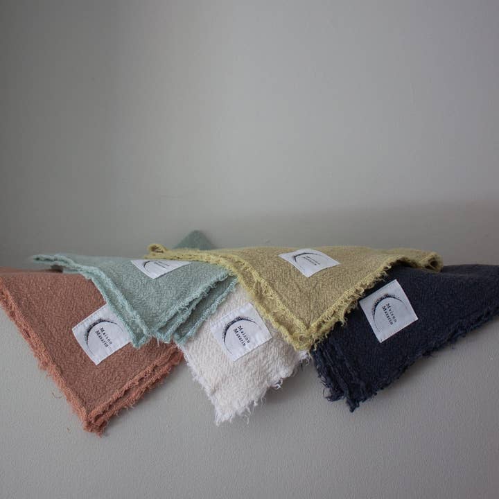 Maison Masarin - Wholesale Dinner & Cloth Napkin - French raw linen table napkin - spring summer collection4