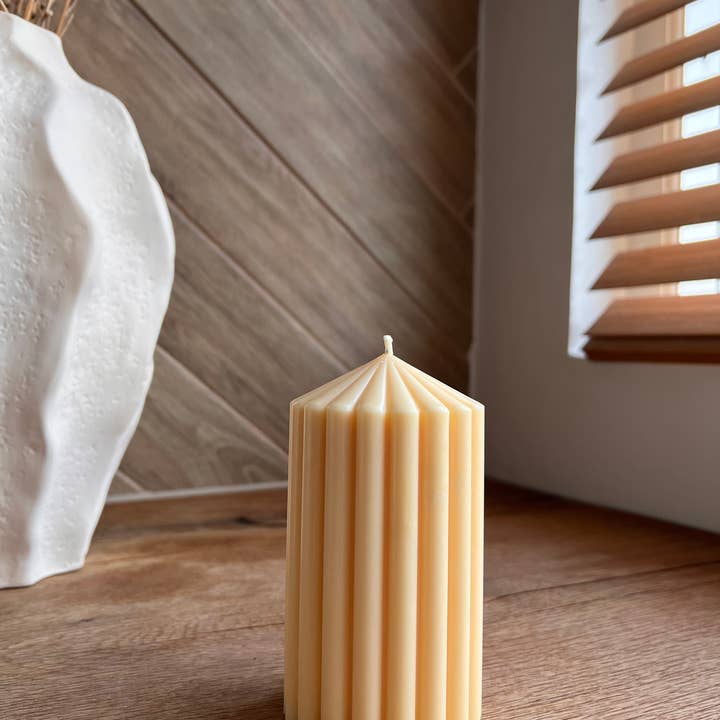 Yellow- Soy Blend Candle small for wholesale by studio M candles