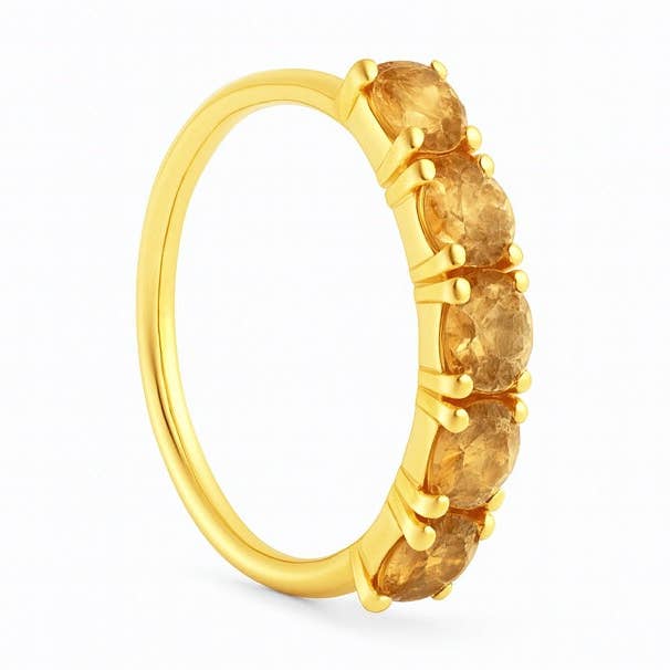 Bague de nez en or 5 pierres pour nez percé et non percé pour la vente par Ava’s Accessory Box