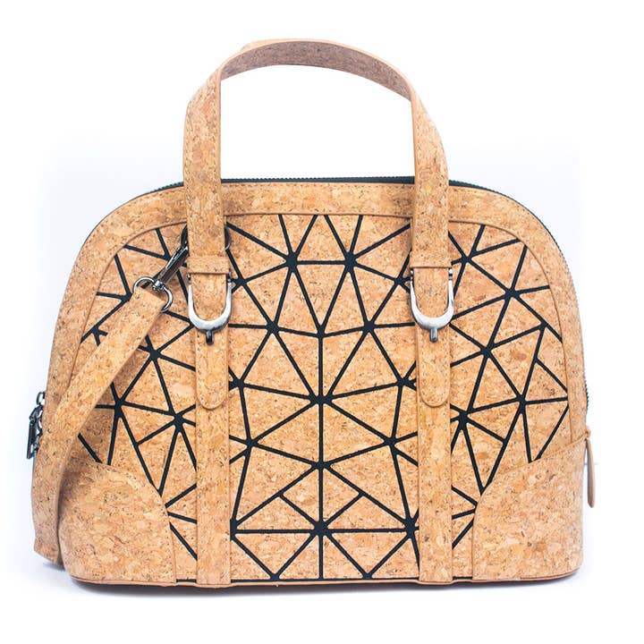 Geometrische Korkhandtasche für Damen BAG-2262 für den Großhandel von Meninas Bonitas Cork