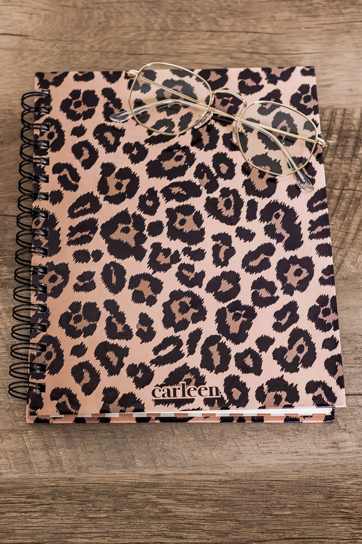 Carleen Creative - Wholesale Notebook - Classic Lined Journal Notebook - Leopard Print2