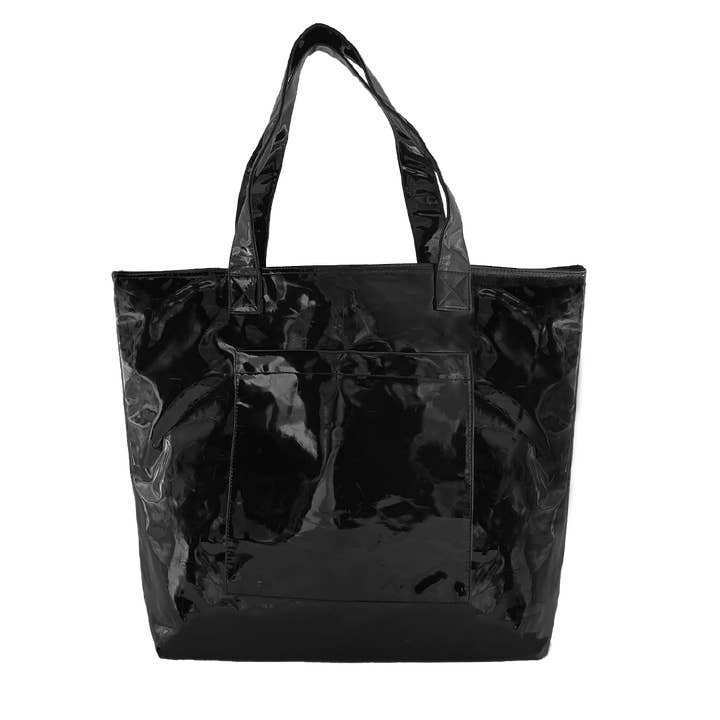 Quilted Koala - Wholesale Tote Bag - Unisex - Black Metallic Everything Tote Bag NEW!