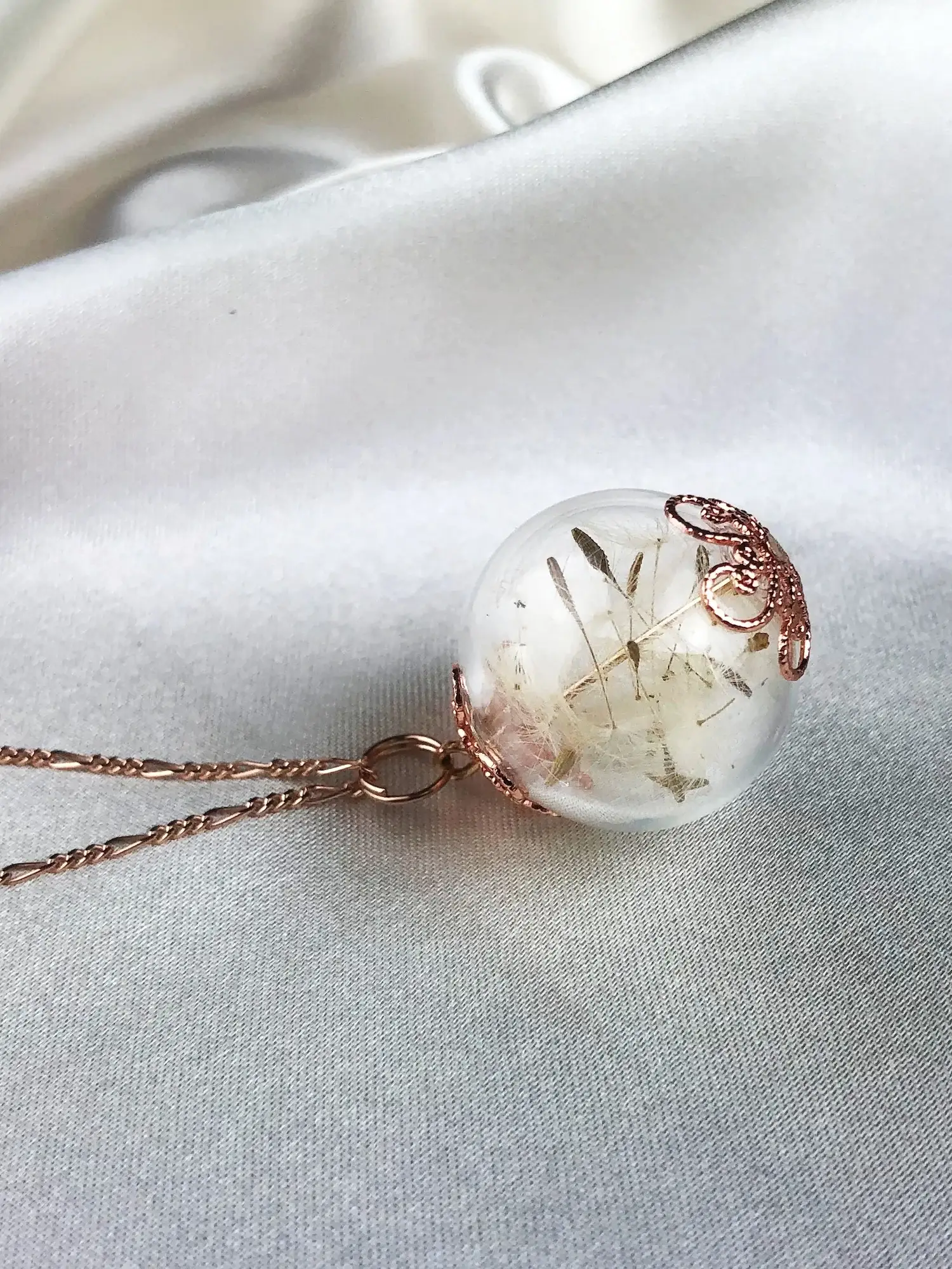 MadamLili - Vendita all'ingrosso Collana con ciondolo/pendaglio - Collana con dente di leone placcato oro rosa sterling 925 - K925-12912