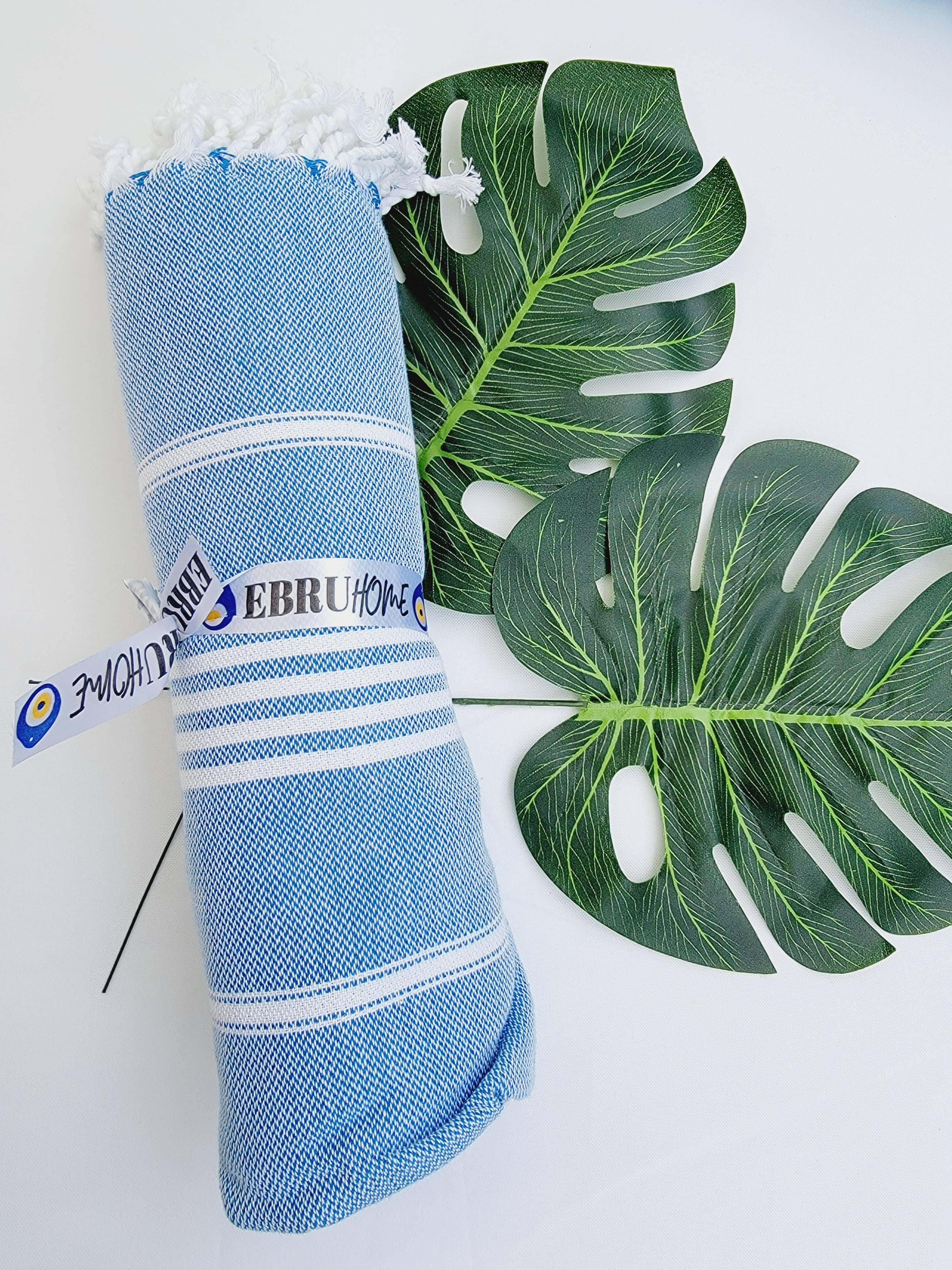 EBRU Home - Vendita all'ingrosso Plaid - Set da 5 Plaid/Coperte in Cotone Turco Prelavato – Colori Assortiti3