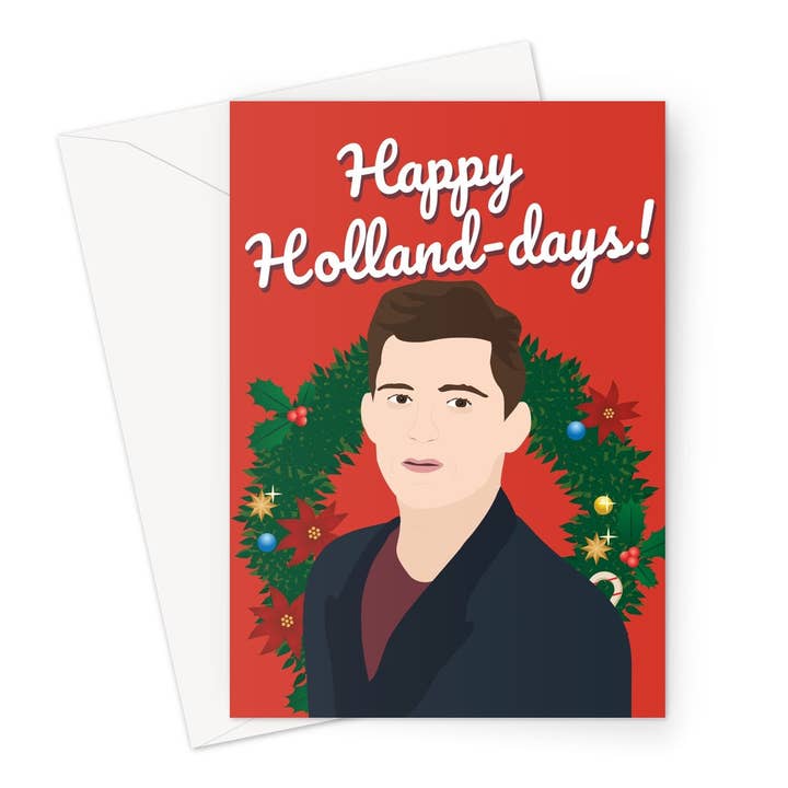 Happy Holland Days Christmas Celebrity Funny Tom Holland for wholesale by The New Aesthetic