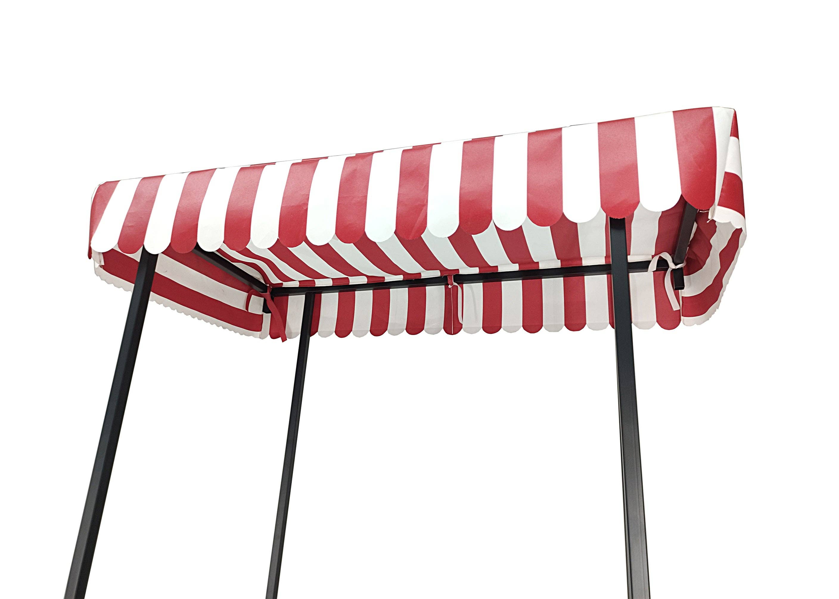 FIXTUREDISPLAYS - Wholesale Retailer Display Stand/Case - FixtureDisplays® 24" Tire Black Tricyle Vending Cart Ice-cream Wagon Flower Cart Kiosk Farmers Market Booth Collapsable Back Order Lead Time about 8 Weeks 100525