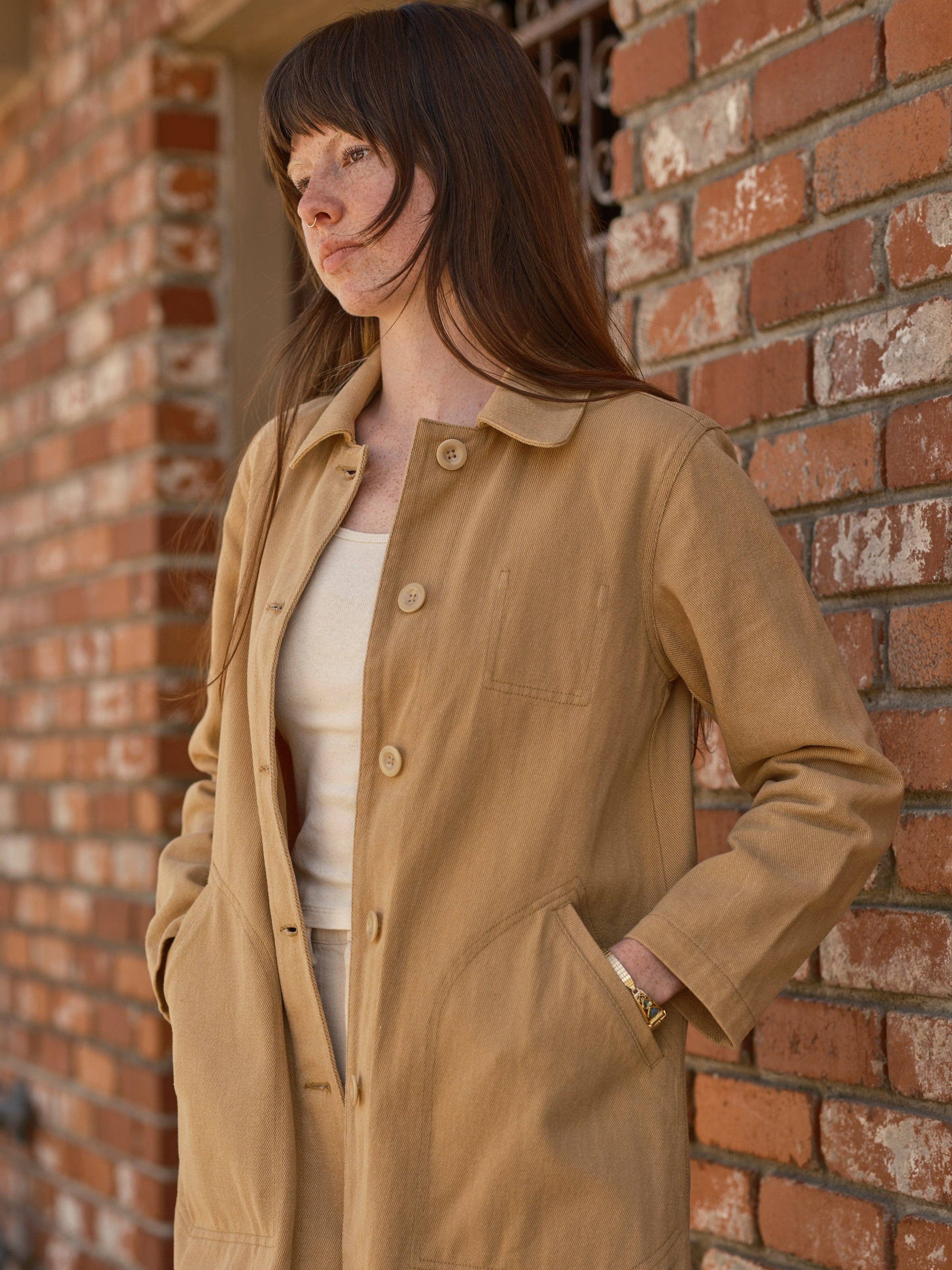 Flødekaramel Sawyer Frakke for engroshandel på Faire10