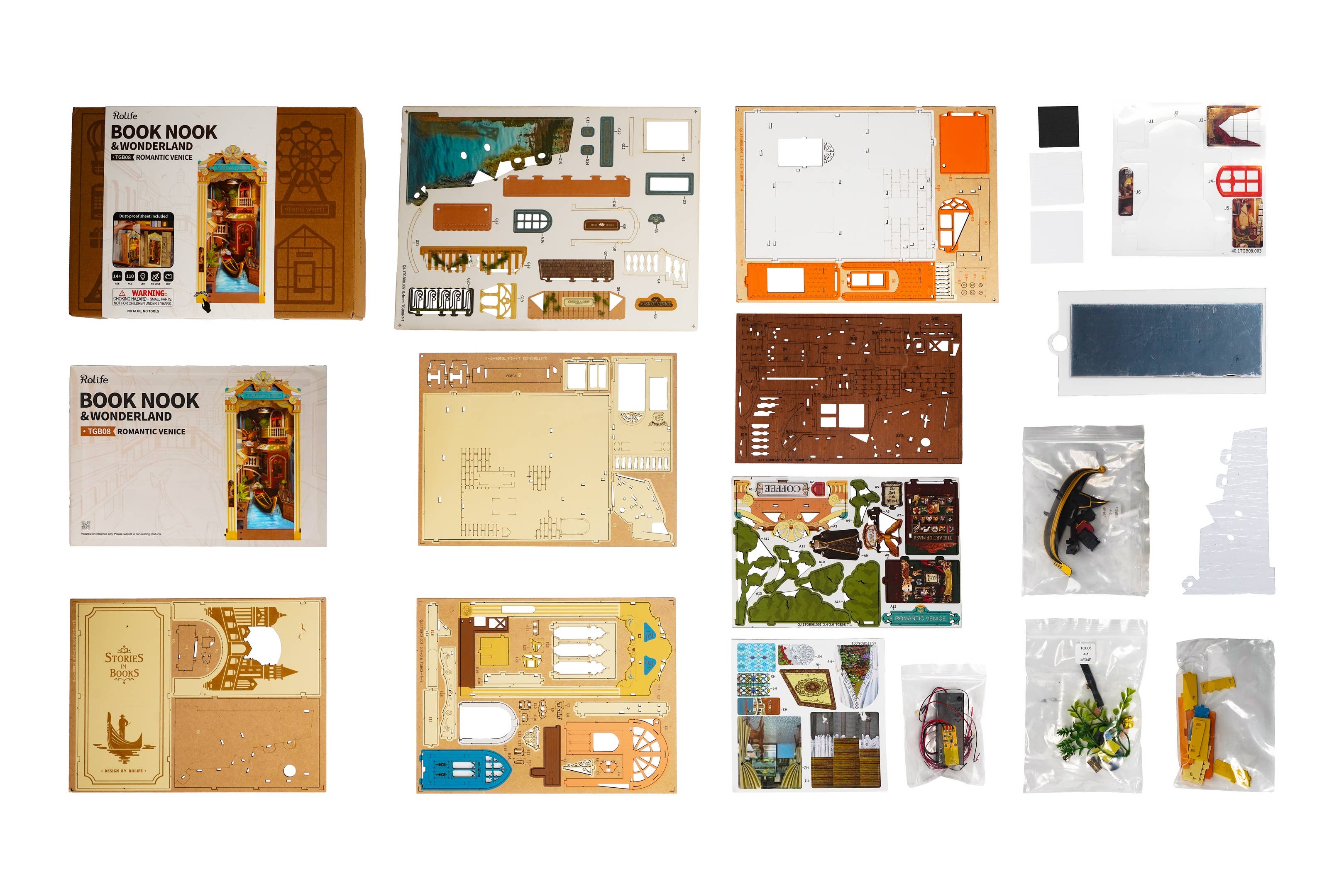 Hands Craft - Wholesale Puzzle - Kids - DIY Book Nook Kit: Romantic Venice with Dust Cover3