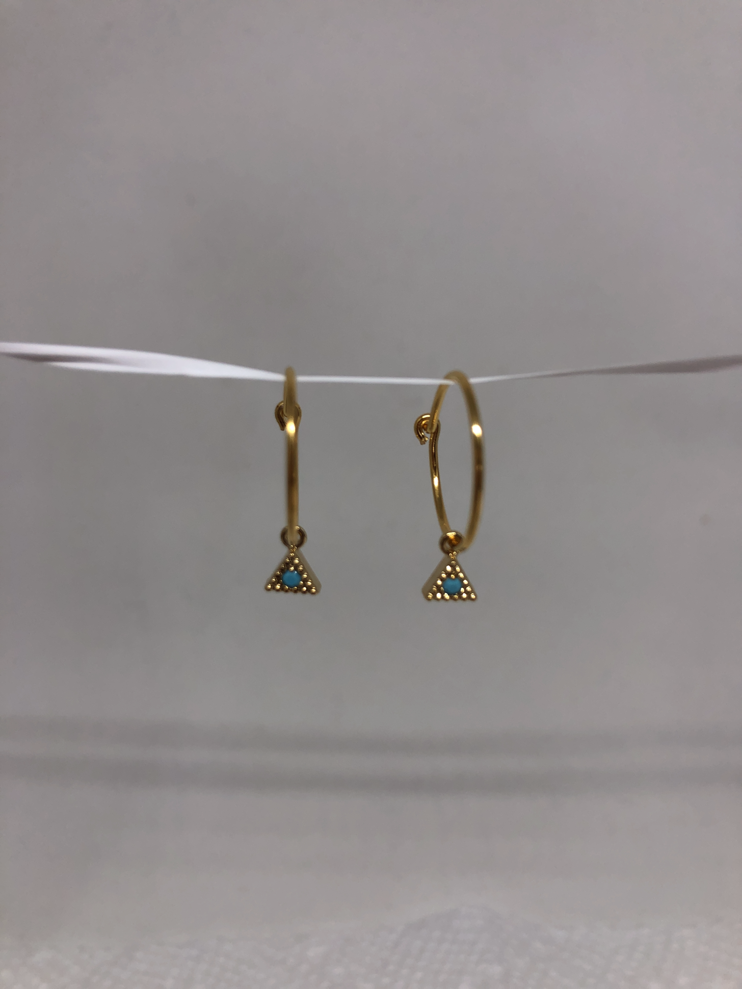 BMR - Wholesale Dangle Earrings - Small Gold Hoop With Assorted Tiny Charms23