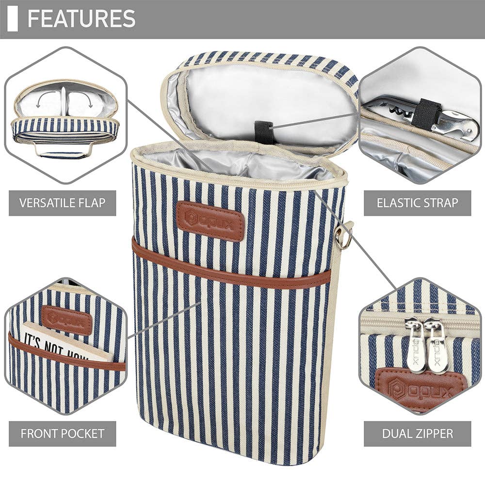 OPUX – Großhandel Weintasche – Weintragetasche für 2 Flaschen52