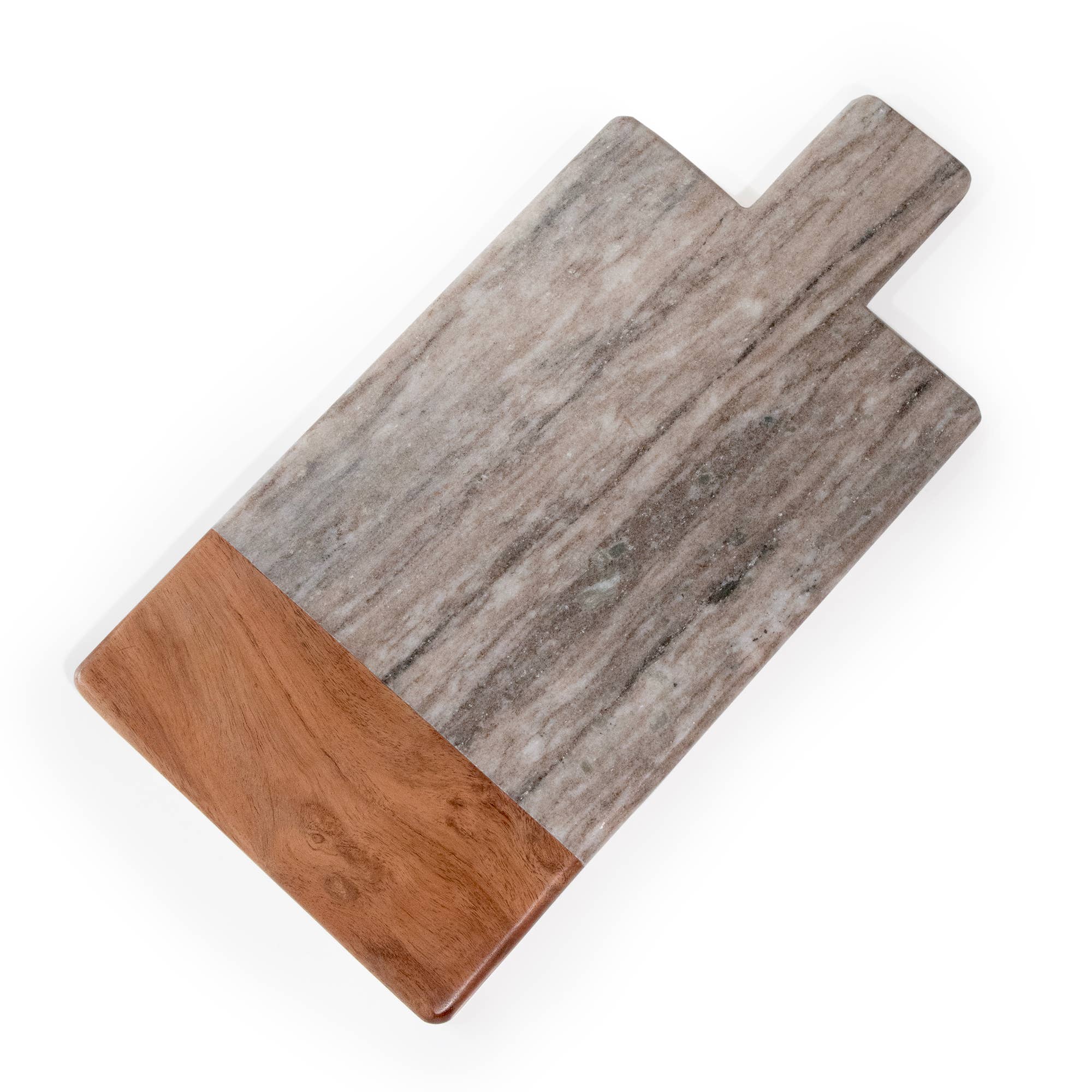 Andaluca - Wholesale Cheese Board - Rectangular Marble & Acacia Wood Charcuterie Board2