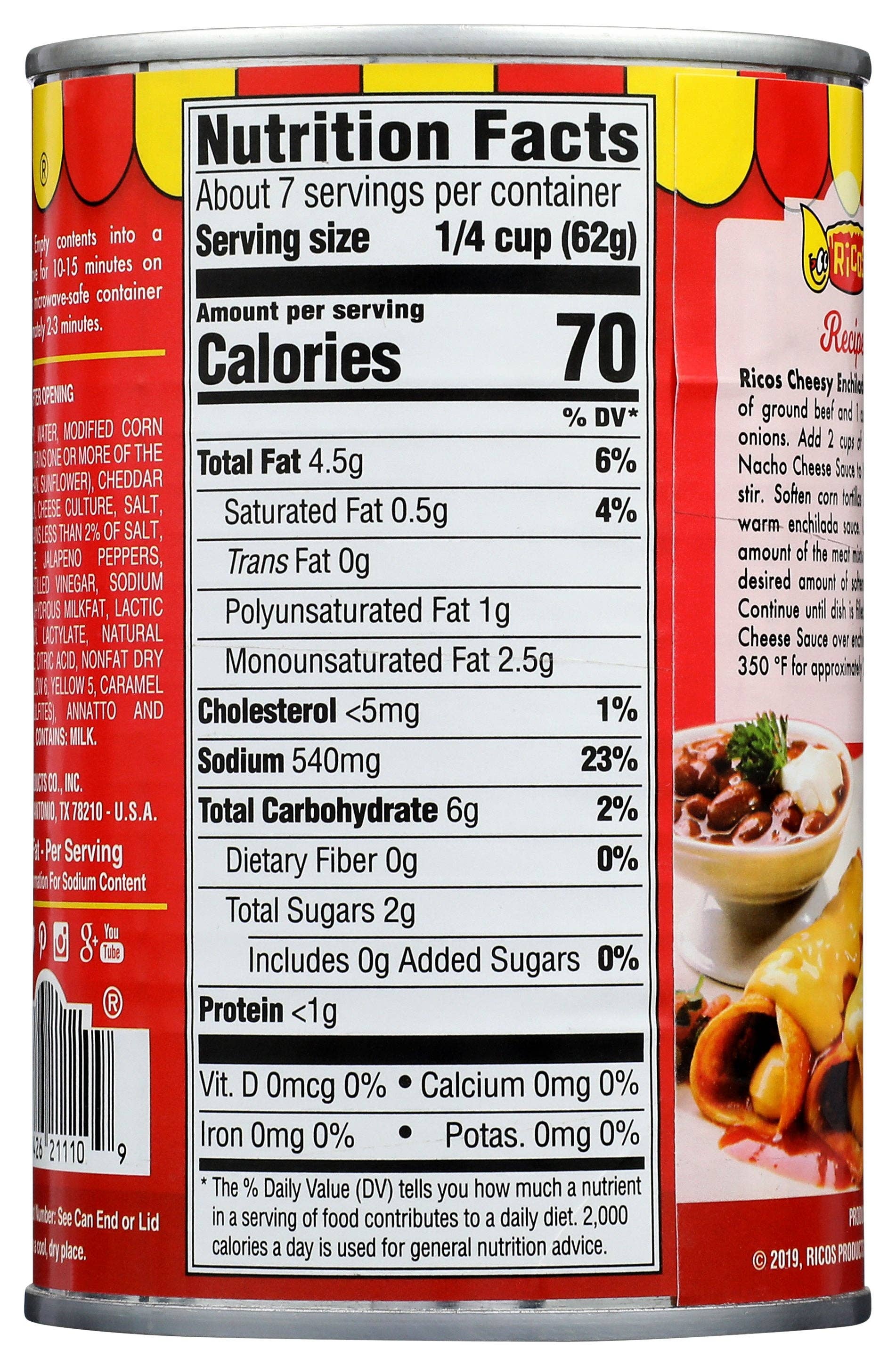 Everyday Supply Co - Wholesale Sauce - RICOS CHEESE NACHO GRMT - Case of 121