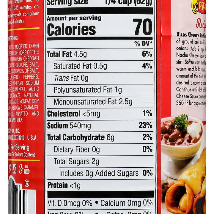 Everyday Supply Co - Wholesale Sauce - RICOS CHEESE NACHO GRMT - Case of 121