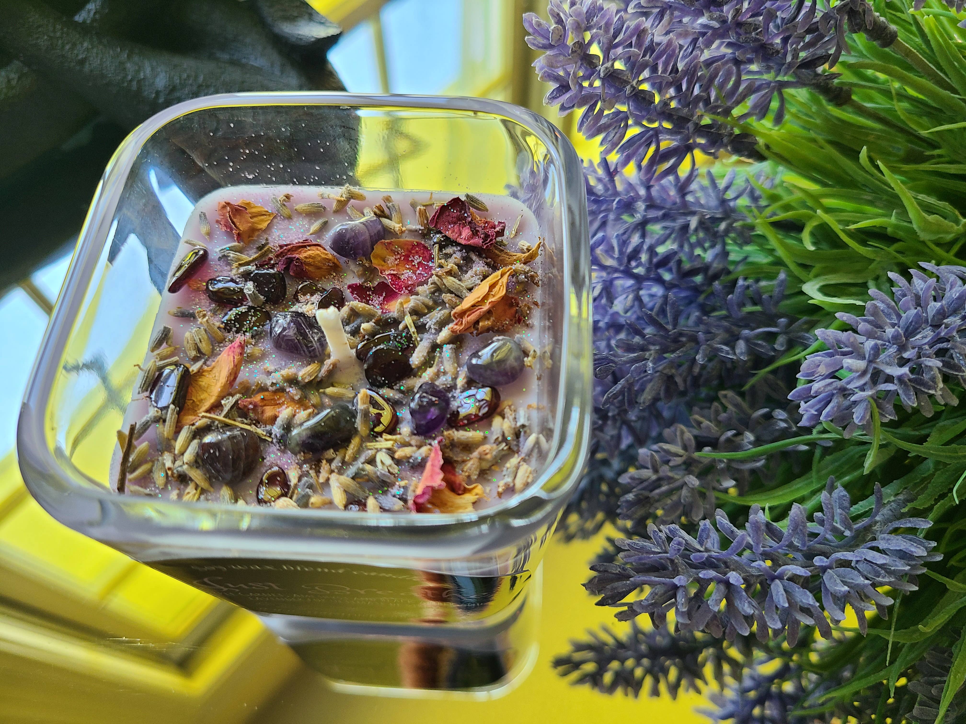 Starstruck Candles - Wholesale Jar/Filled Candle - Just Breathe Crystal Intention Candle2