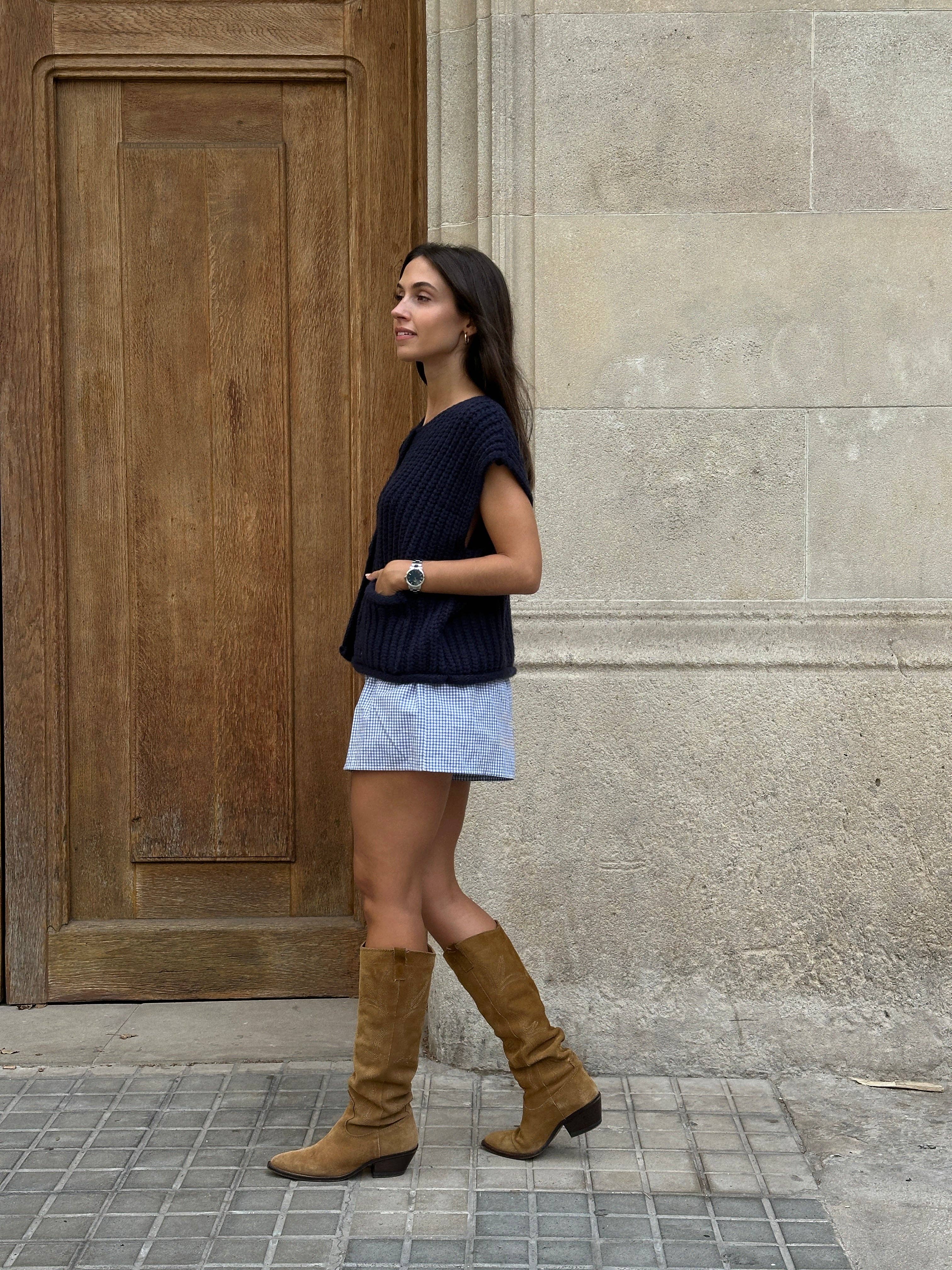 Blue Vicky Shorts for wholesale on Faire3