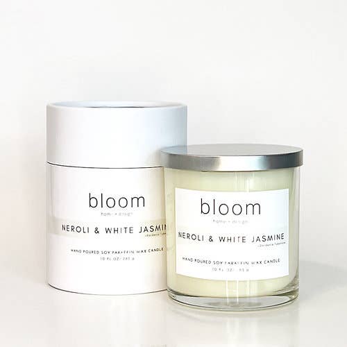 Bougie parfumée au néroli et au jasmin blanc (10 oz) pour la vente par Bloom Home and Design