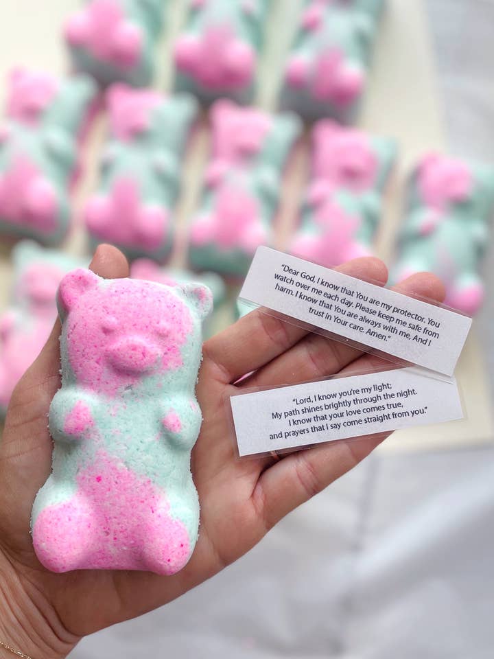 Prayer Bear - with prayer inside! for wholesale by The Sister Made