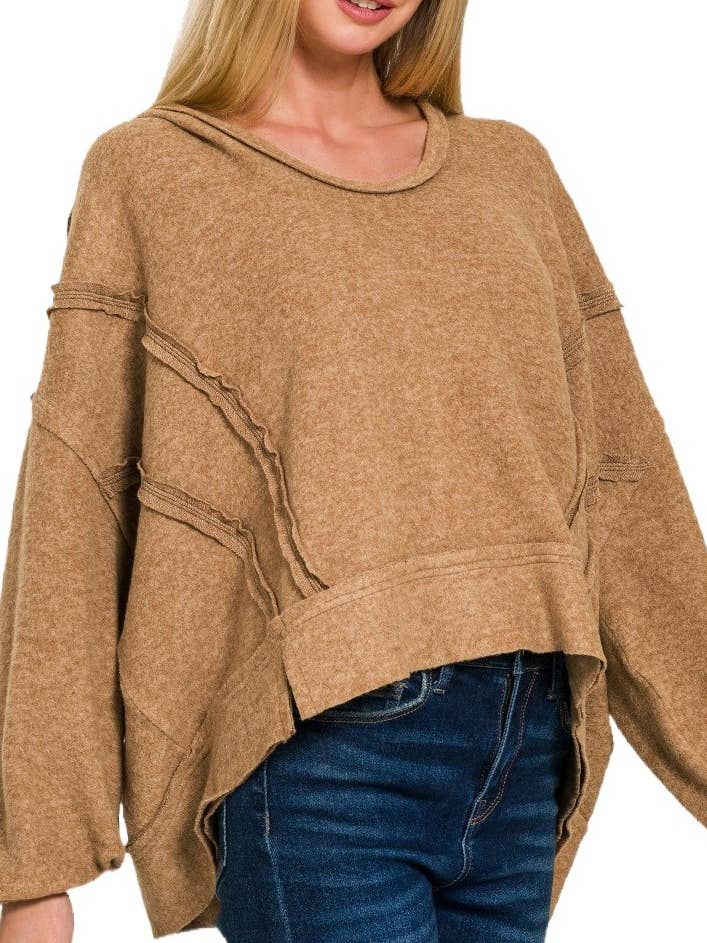 Vanilla Monkey Hacci-sweater med ballongærmer for engroshandel hos Vanilla Monkey