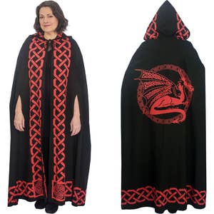 Mens Hooded Druidic Ritual Robe