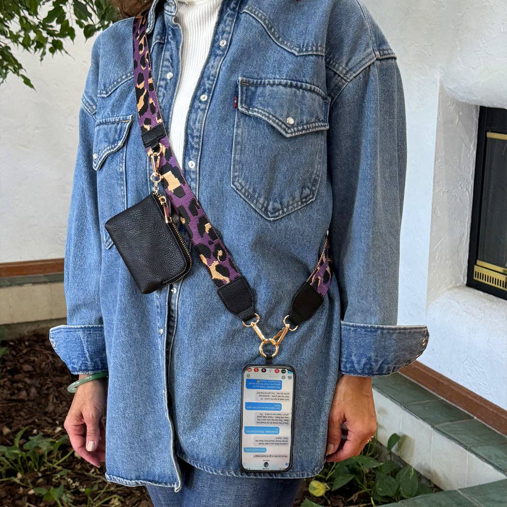 Save The Girls - Wholesale Bag Strap - Women's - Clip & Go Strap with Pouch - Leopard Collection9