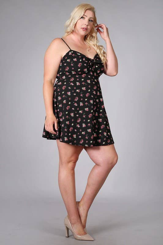 Lemon Tree - Wholesale Dress - Women's - Floral Fit and Flare Dress2