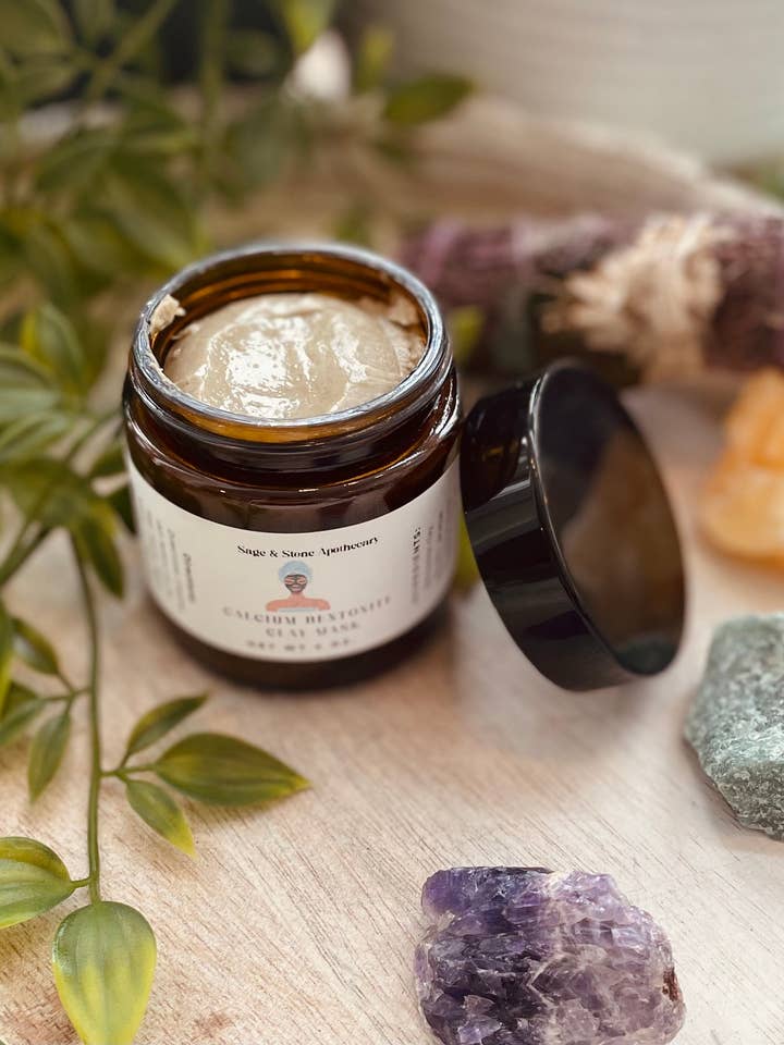 Calcium Bentonite Clay Mask for wholesale by Sage & Stone Apothecary