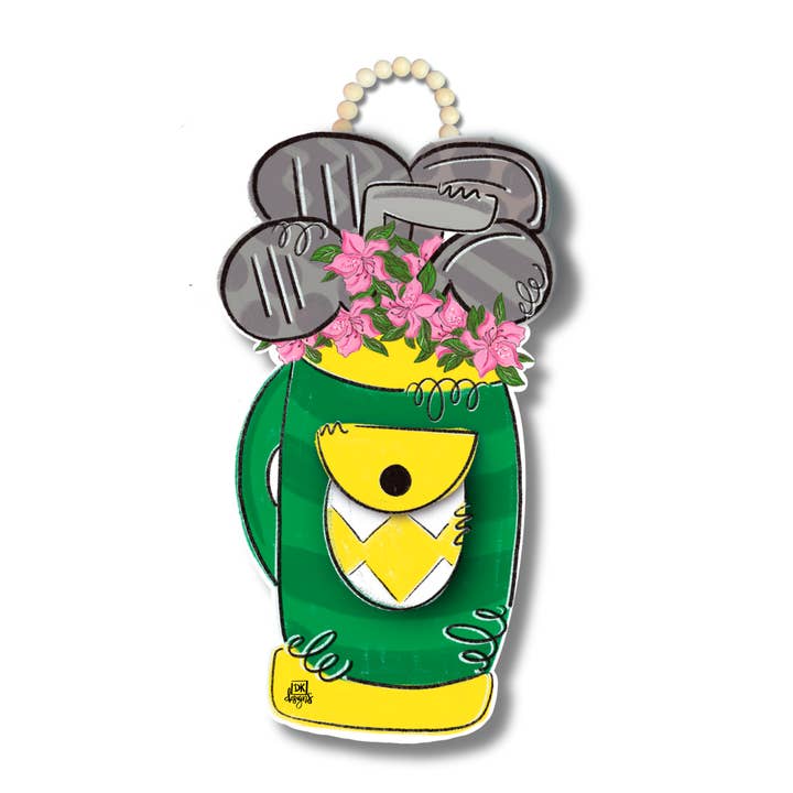 Azelea Golf Clubs Door Hanger for wholesale by DK Designs Georgia