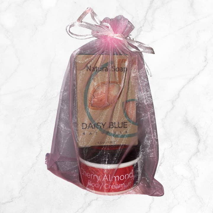 Cherry Almond Gift Set for wholesale by Daisy Blue Naturals